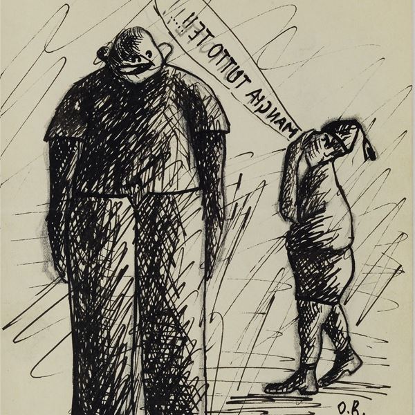 Ottone Rosai - L'australiano (per la rivista Il Bargello)