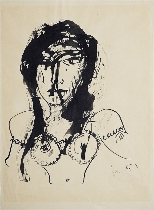 Lucio Fontana - Figura di ragazza