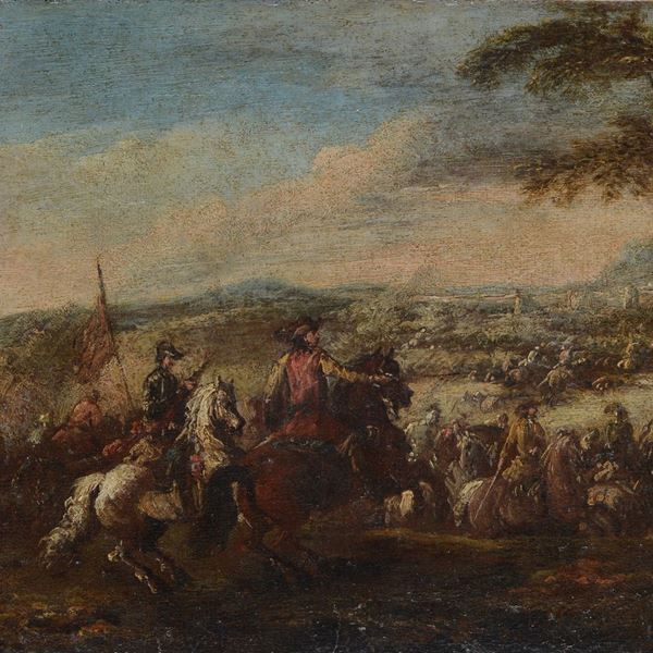 Anonimo, fine XVIII sec. - Esercito in battaglia