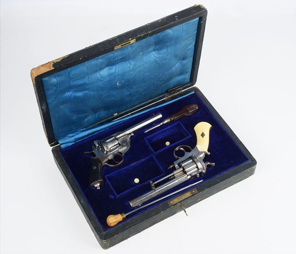 Two revolvers in an elegant case