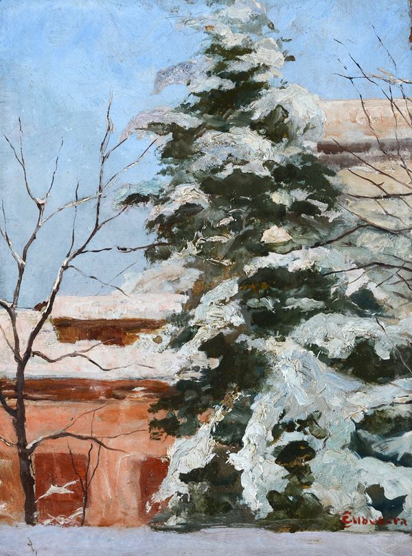 Gioachino Galbusera - Abete innevato