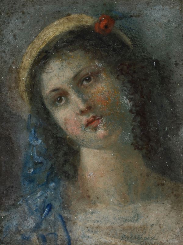 Anonimo, XIX sec. - Face of a girl
