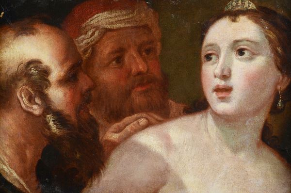 Scuola Fiamminga, XVII sec. - Susanna e i vecchioni