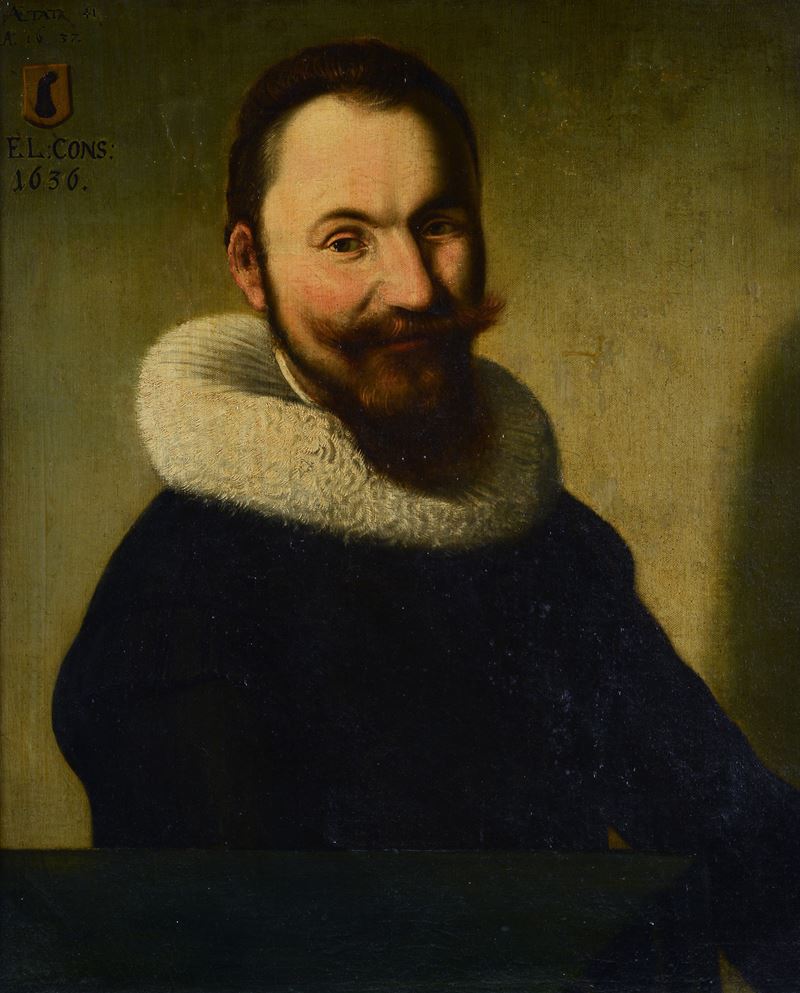 Scuola Olandese, XVII Sec. - Ritratto Maschile