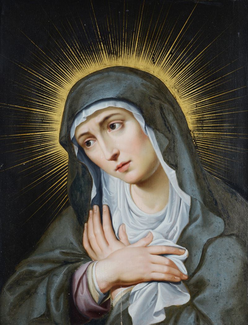 Scuola Fiamminga, XVI-XVII Sec. - Madonna Addolorata