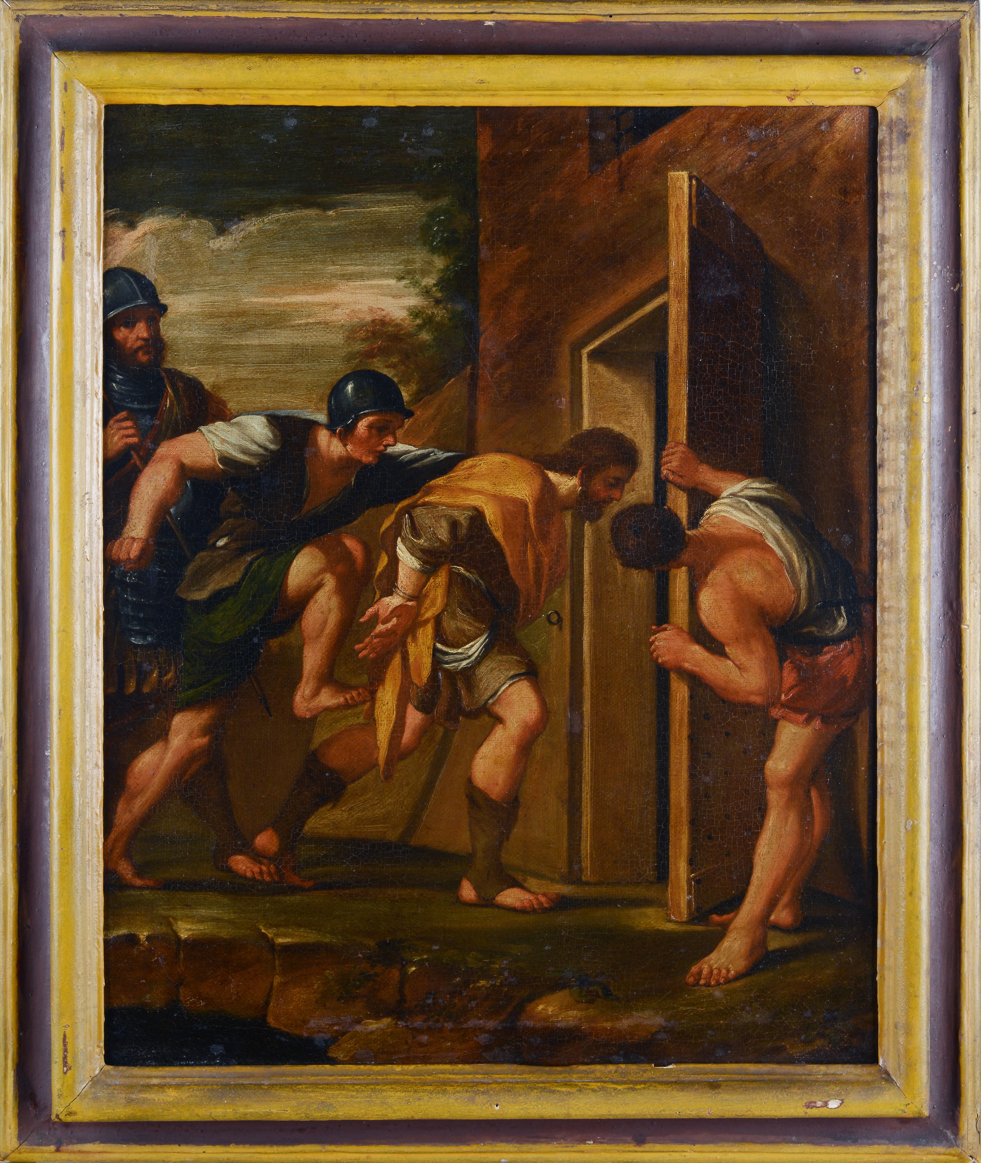 Scuola Emiliana, XVII Sec. - San Rocco Gettato in Carcere (copia Dall'originale di Guercino)