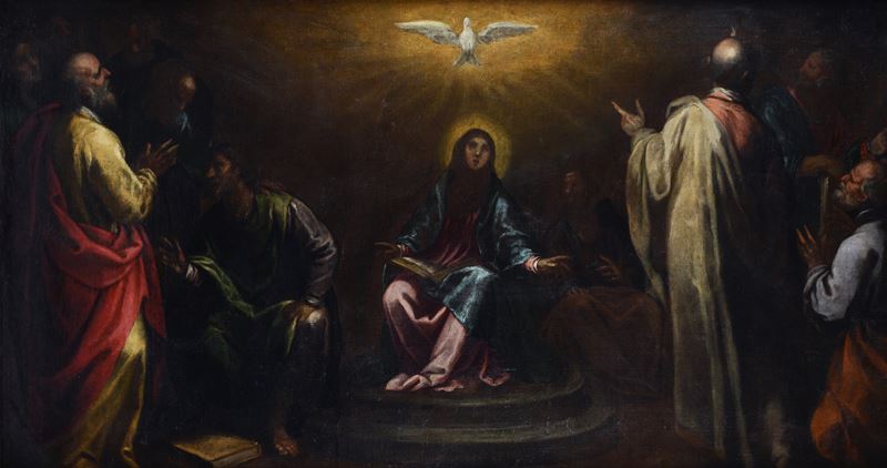 Scuola Veneta, XVI Sec. - Discesa dello Spirito Santo