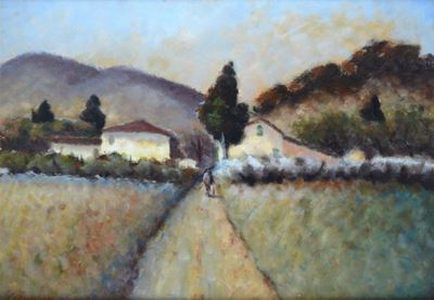 Strada con Viandante
