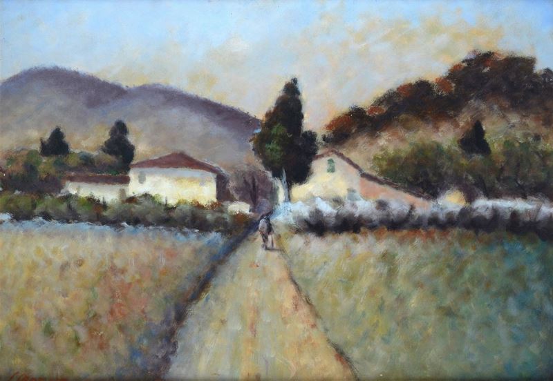 Serena Serenò - Strada con Viandante