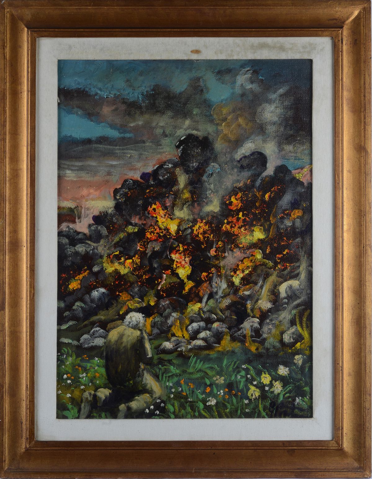 Anonimo, XX Sec. - Incendio