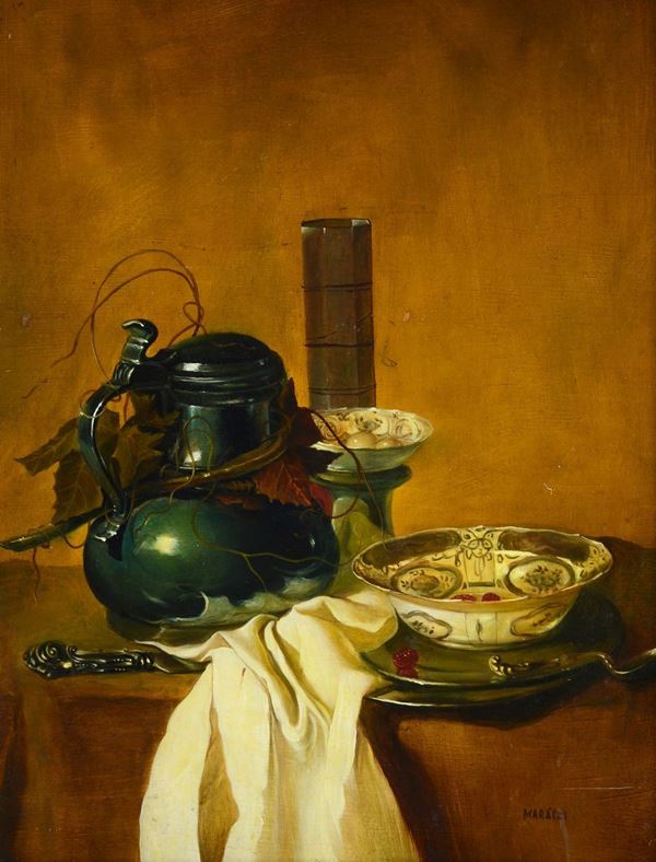 Maraczi  (XX. sec.) - Still life with jug