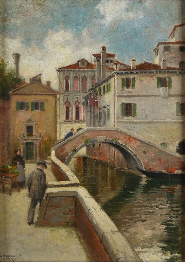 Karl Lepold Voss - Venetian street