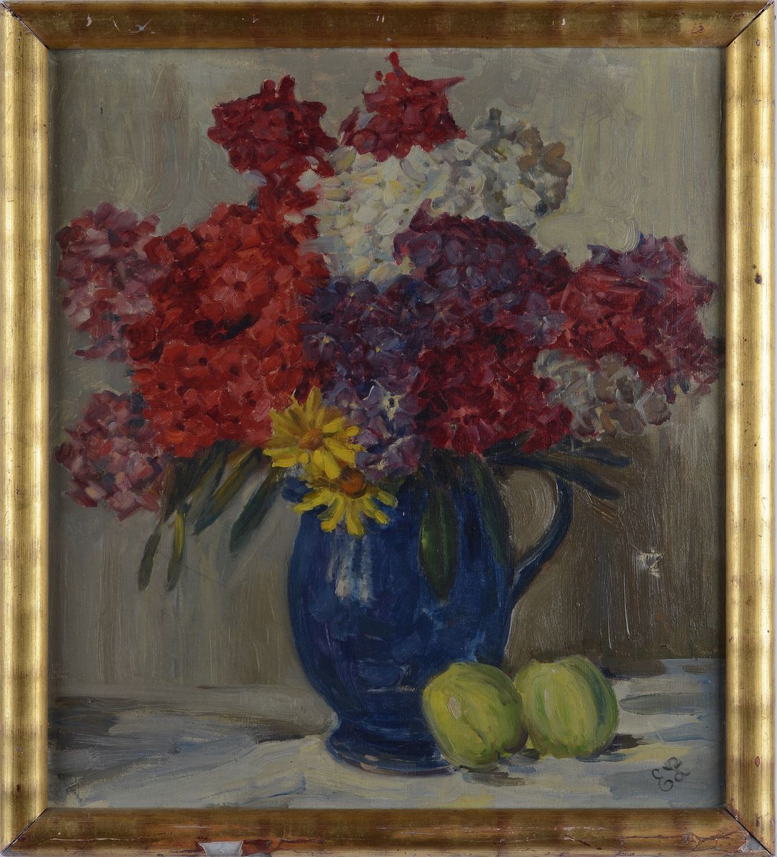 Anonimo, XX Sec. - Vaso di Fiori con Mele