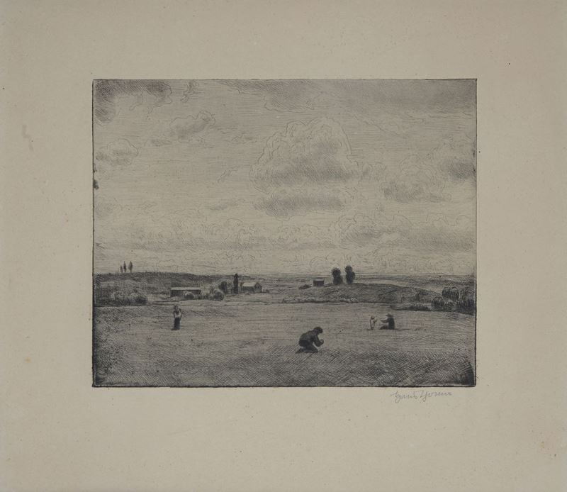 Anonimo, XX Sec. - Paesaggio con Figure