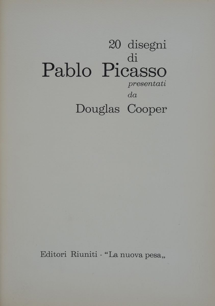 Venti Disegni di Pablo Picasso