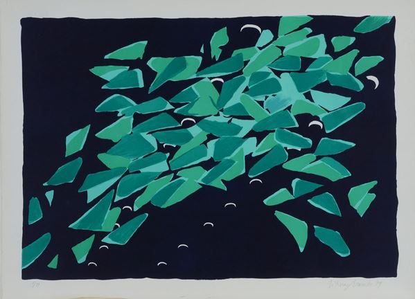 Titina Maselli : Alberi nella notte  (1979)  - Litografia - Asta GRAFICA - Galleria Pananti Casa d'Aste