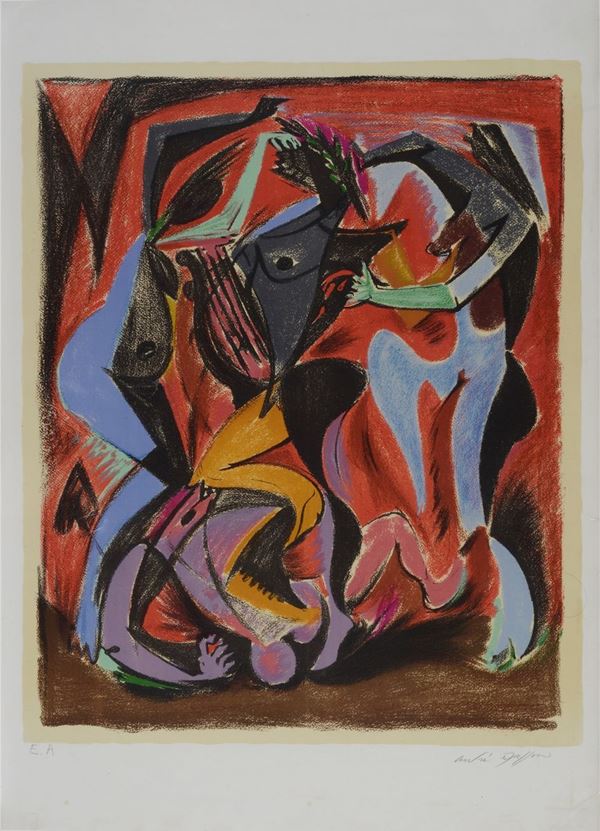 Andr&#233; Masson : Figures  - Lithography - Auction GRAPHICS, AND EDITIONS - Galleria Pananti Casa d'Aste