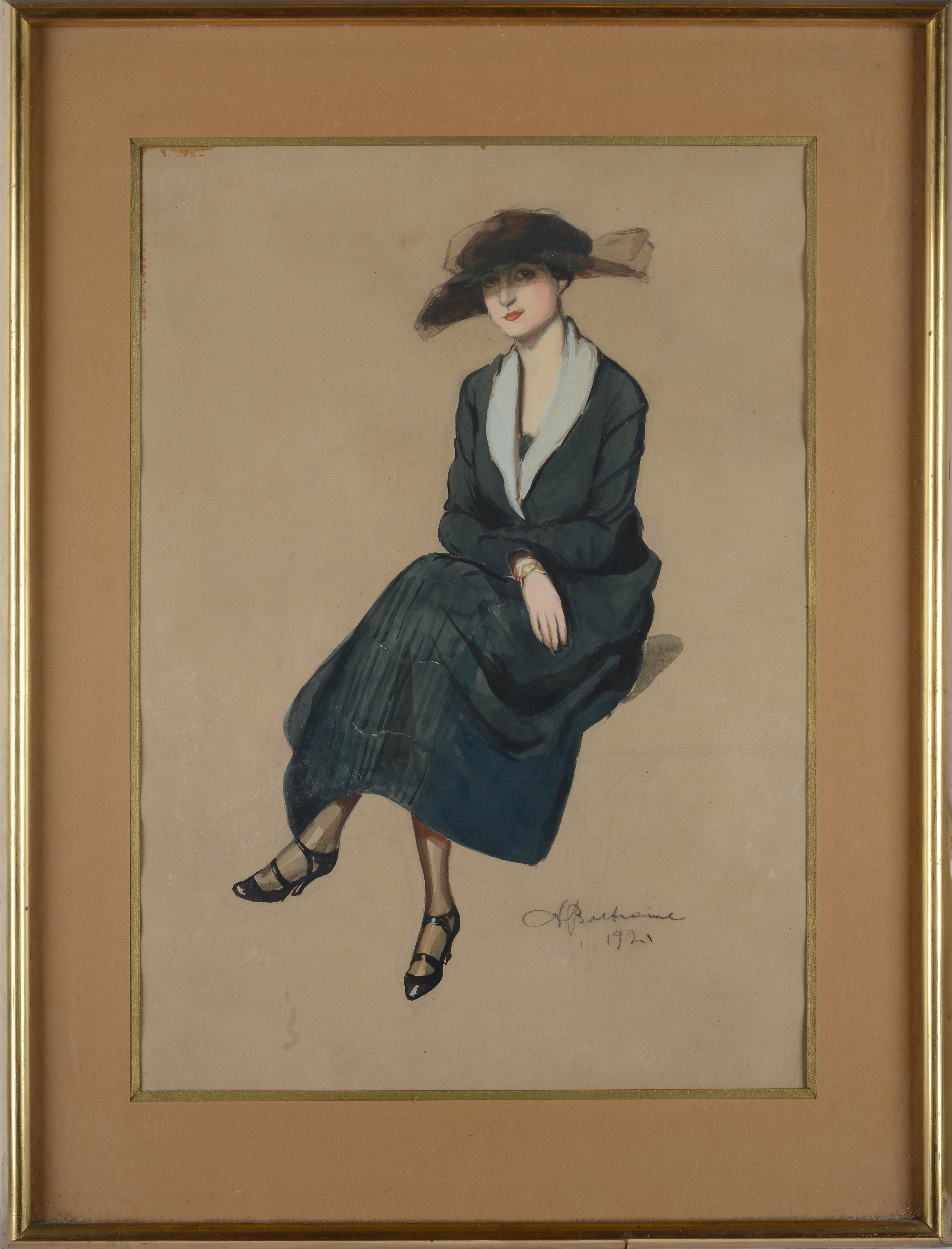 Achille Beltrame - Donna Seduta