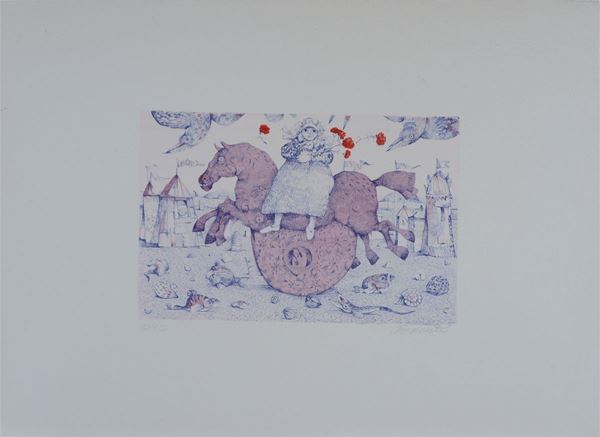 Antonio Possenti : Without title  - Etching and aquatint - Auction GRAPHICS, AND EDITIONS - Galleria Pananti Casa d'Aste