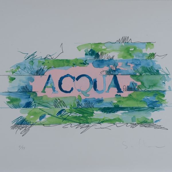 Mario Schifano - Acqua