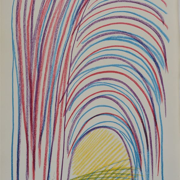 Giulio Turcato - Tunnel in rosso