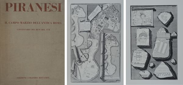 Giovanni Battista Piranesi - Il Campo Marzio nell'Antica Roma - Inventario dei beni del 1778