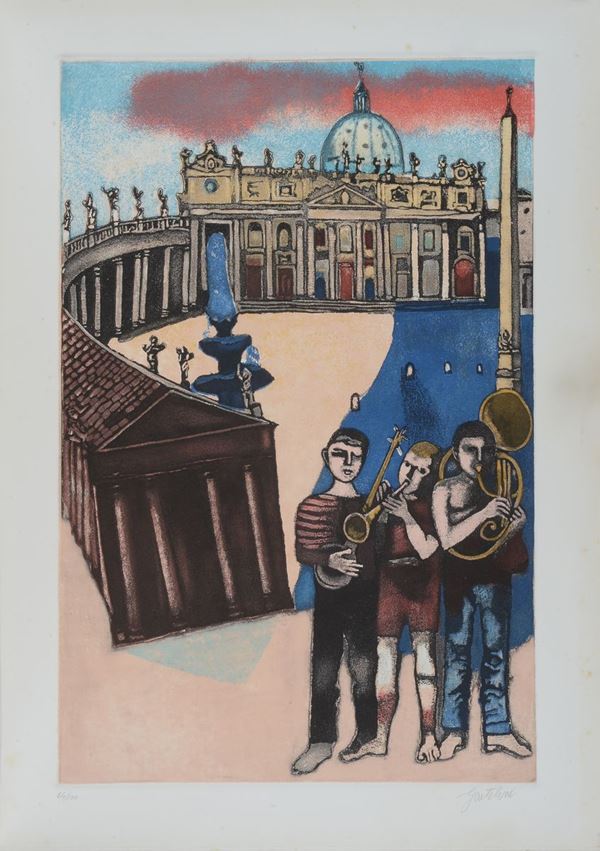 Franco Gentilini - Cartella - Basilica di San Pietro
