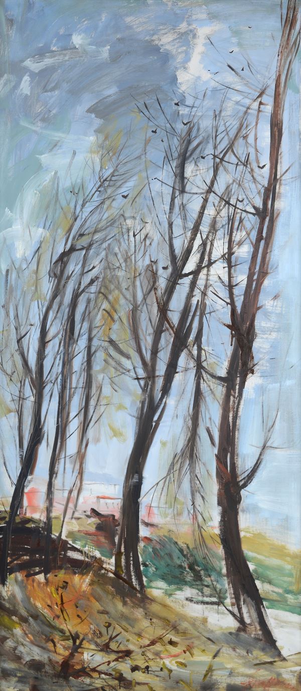 Luigi Spazzapan - Paesaggio con alberi