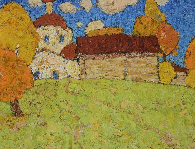 Vladimir Yukin - Paesaggio con Case