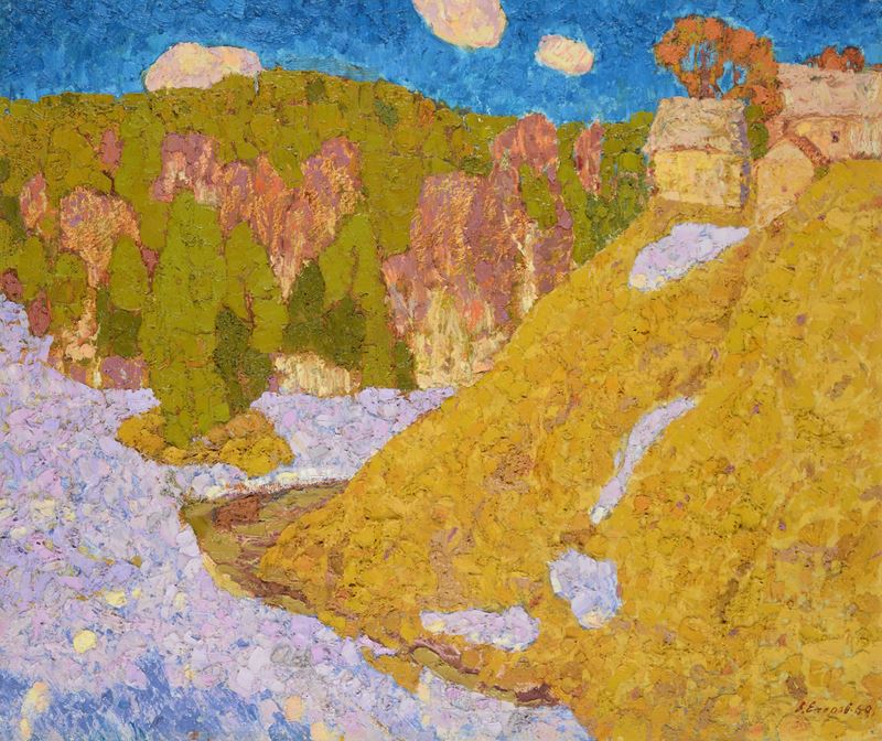 Egorov Boris Kuzmich - Paesaggio Primaverile