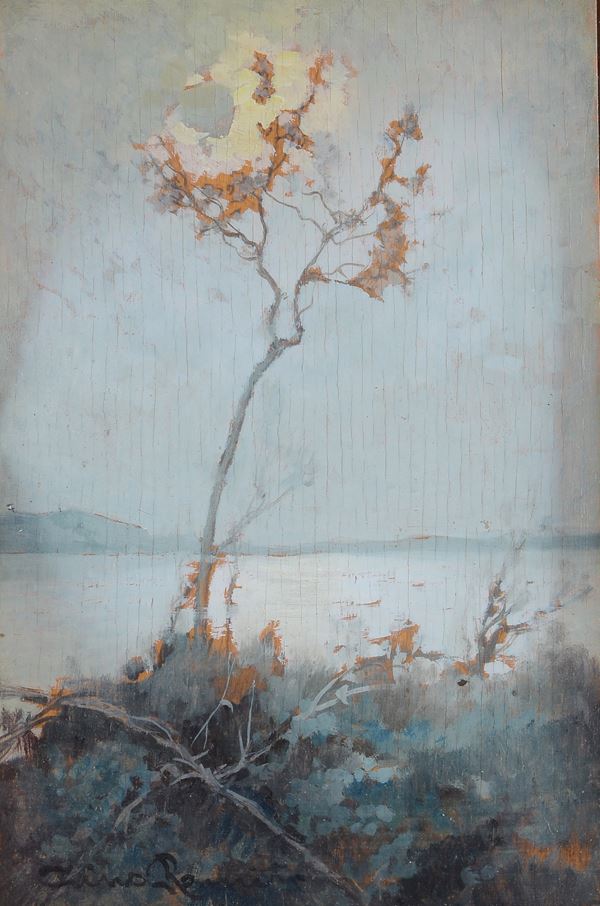 Gino Romiti - Paesaggio con albero