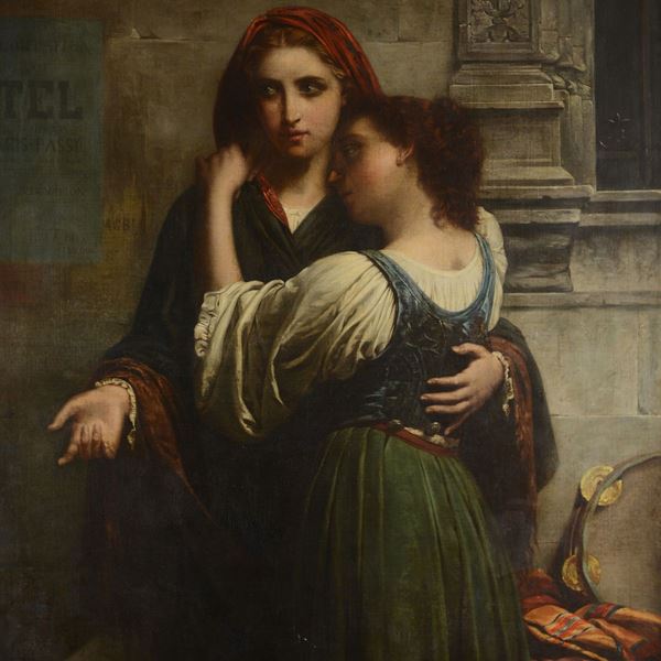 Pierre Auguste Cot - Giovani musiciste da strada
