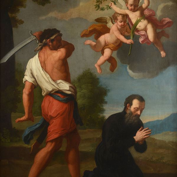Scuola Italia Centrale, XVIII sec. - Martyrdom of a Jesuit saint