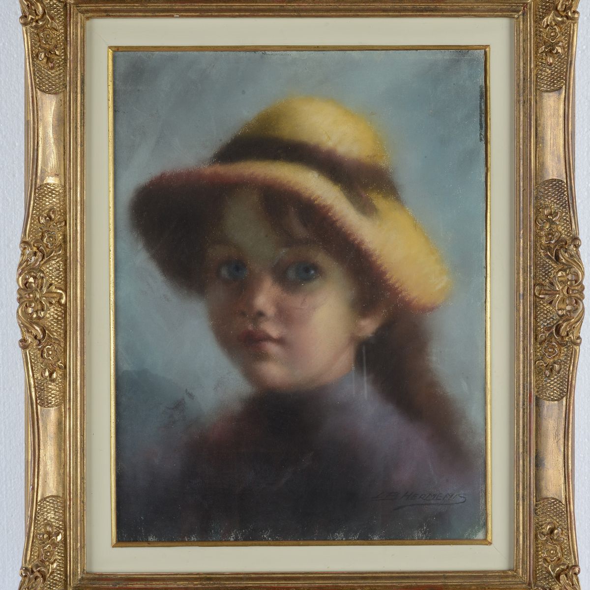 Anonimo, XX Sec. - Bambina con Cappello