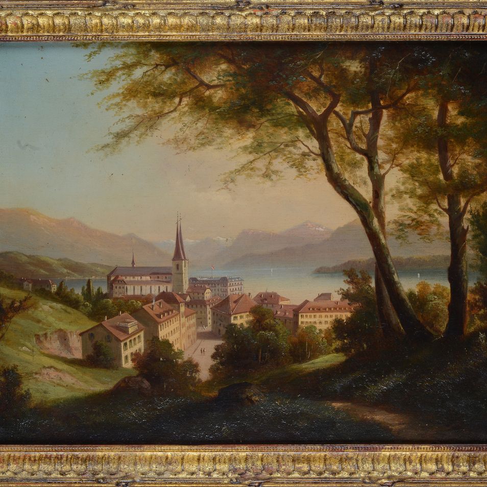 Scuola Tedesca, XIX Sec. - Paesaggio Alpino