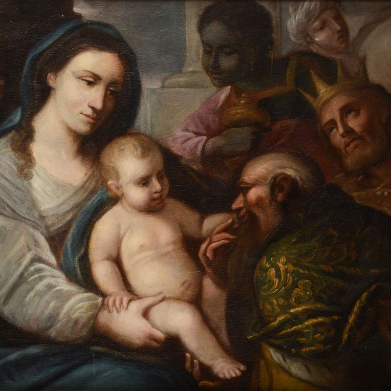 Scuola Italia Settentrionale, XVII Sec. - Adorazione dei Magi