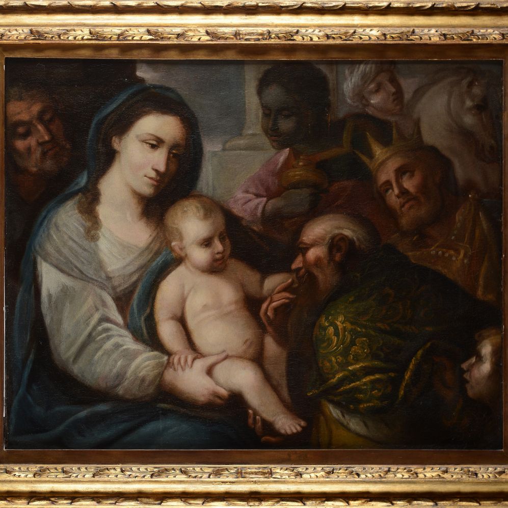 Scuola Italia Settentrionale, XVII Sec. - Adorazione dei Magi