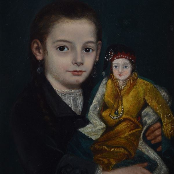 Philippe Rousseau - Bambina con bambola