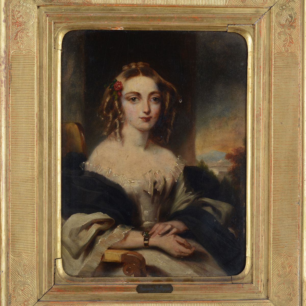 Attr. a Domenico Pellegrini - Ritratto di Nobildonna