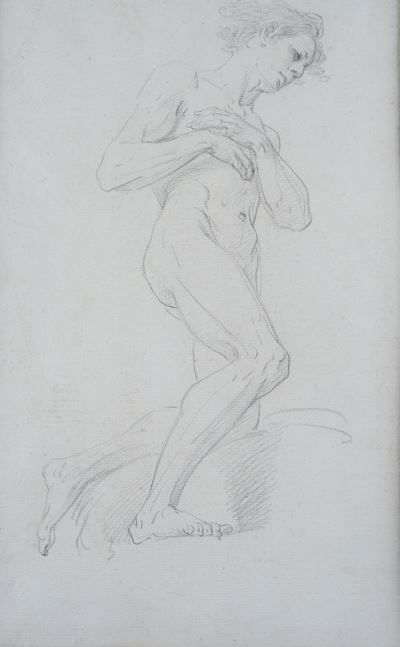 Studio di Nudo Inginocchiato