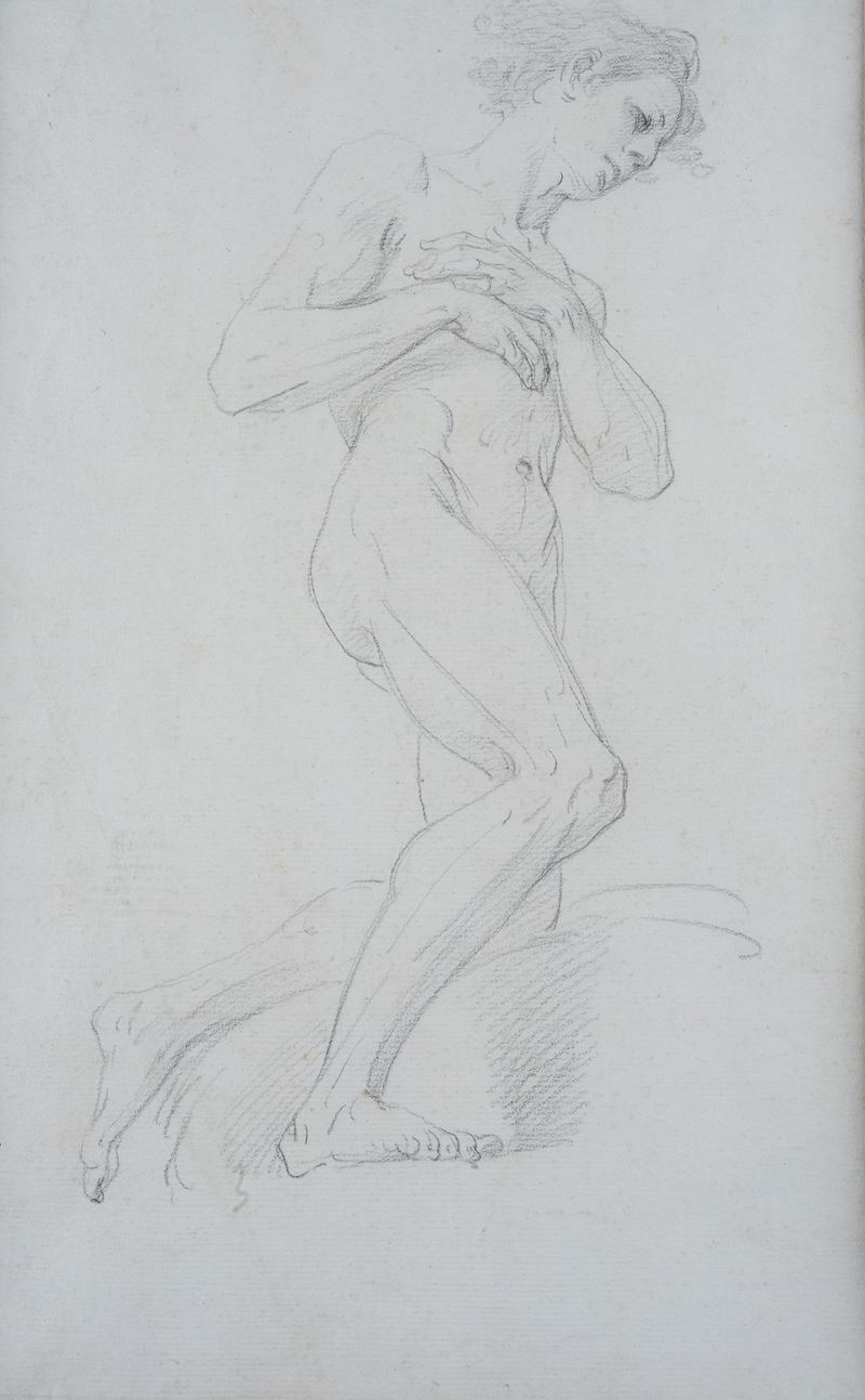 Attr. a Corrado Giaquinto - Studio di Nudo Inginocchiato