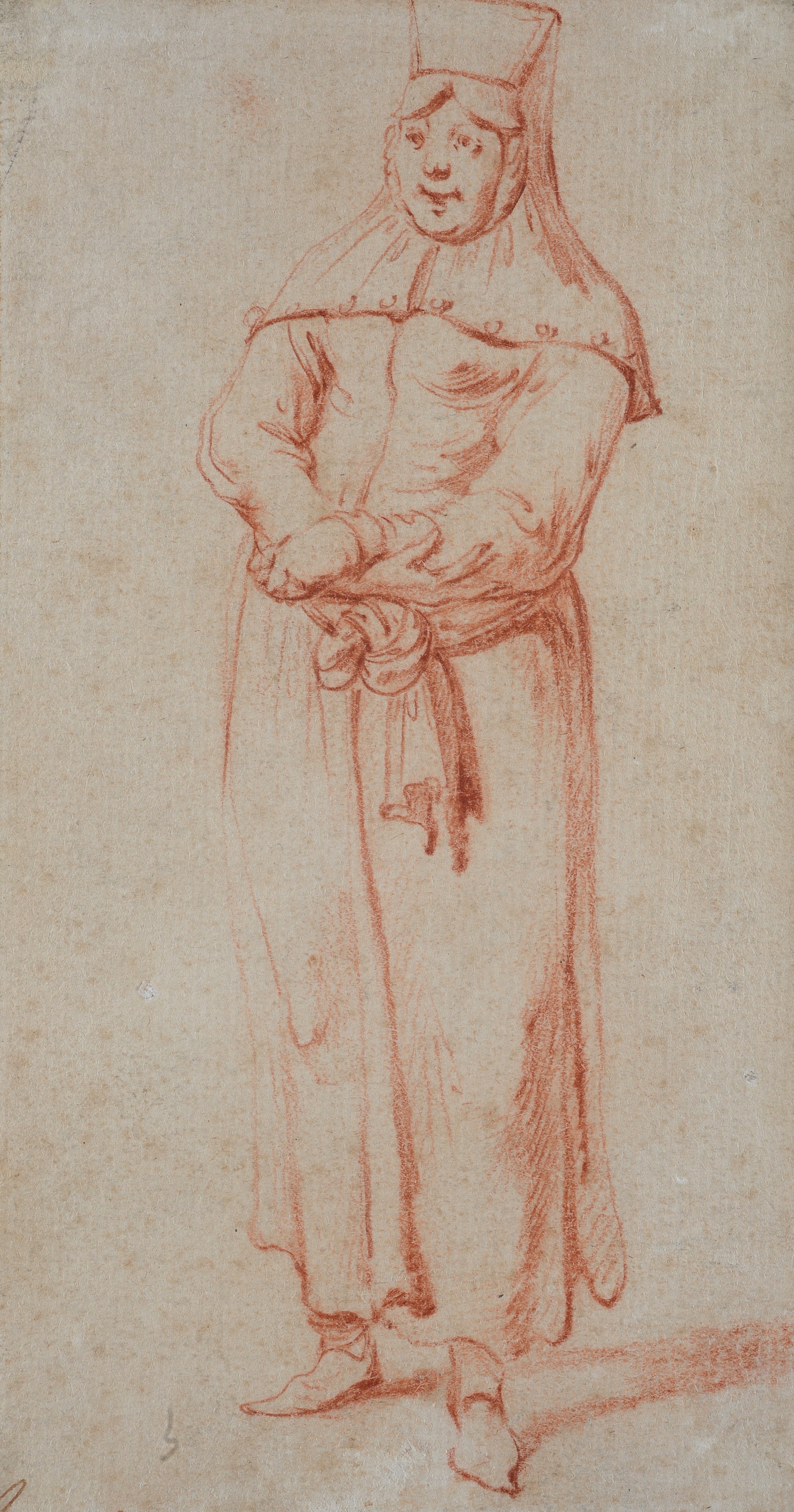 Scuola Italia Settentrionale, XVII Sec. - Coppia di Disegni - Figure All'orientale