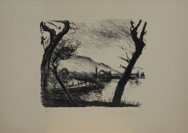 Arturo Tosi - Uliveto a Predore