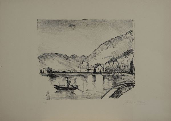 Arturo Tosi - Lago a Predore