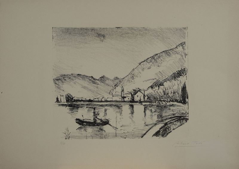 Arturo Tosi - Lago a Predore