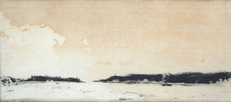 David Young Cameron - The Ferry, Loch Alvie