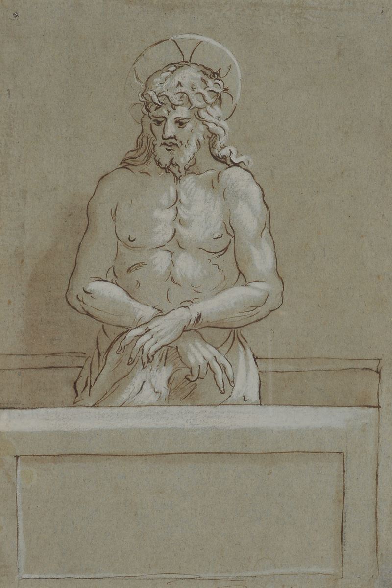 Scuola Toscana, XVI Sec. - Cristo Risorto nel Sepolcro
