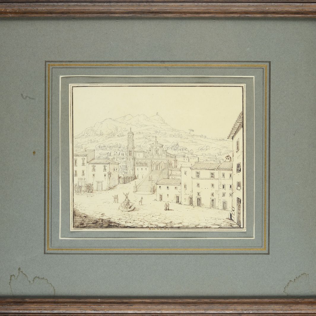 Scuola Italia Meridionale, XVIII - XIX Sec. - Veduta di Amalfi