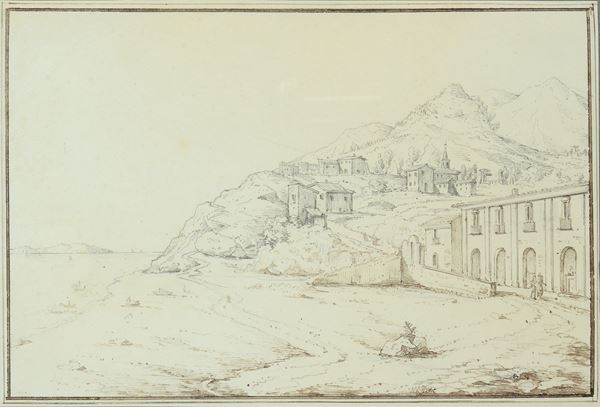 Scuola Italia Meridionale, XVIII - XIX sec. - Paesaggio costiero