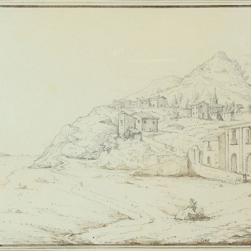 Scuola Italia Meridionale, XVIII - XIX Sec. - Paesaggio Costiero